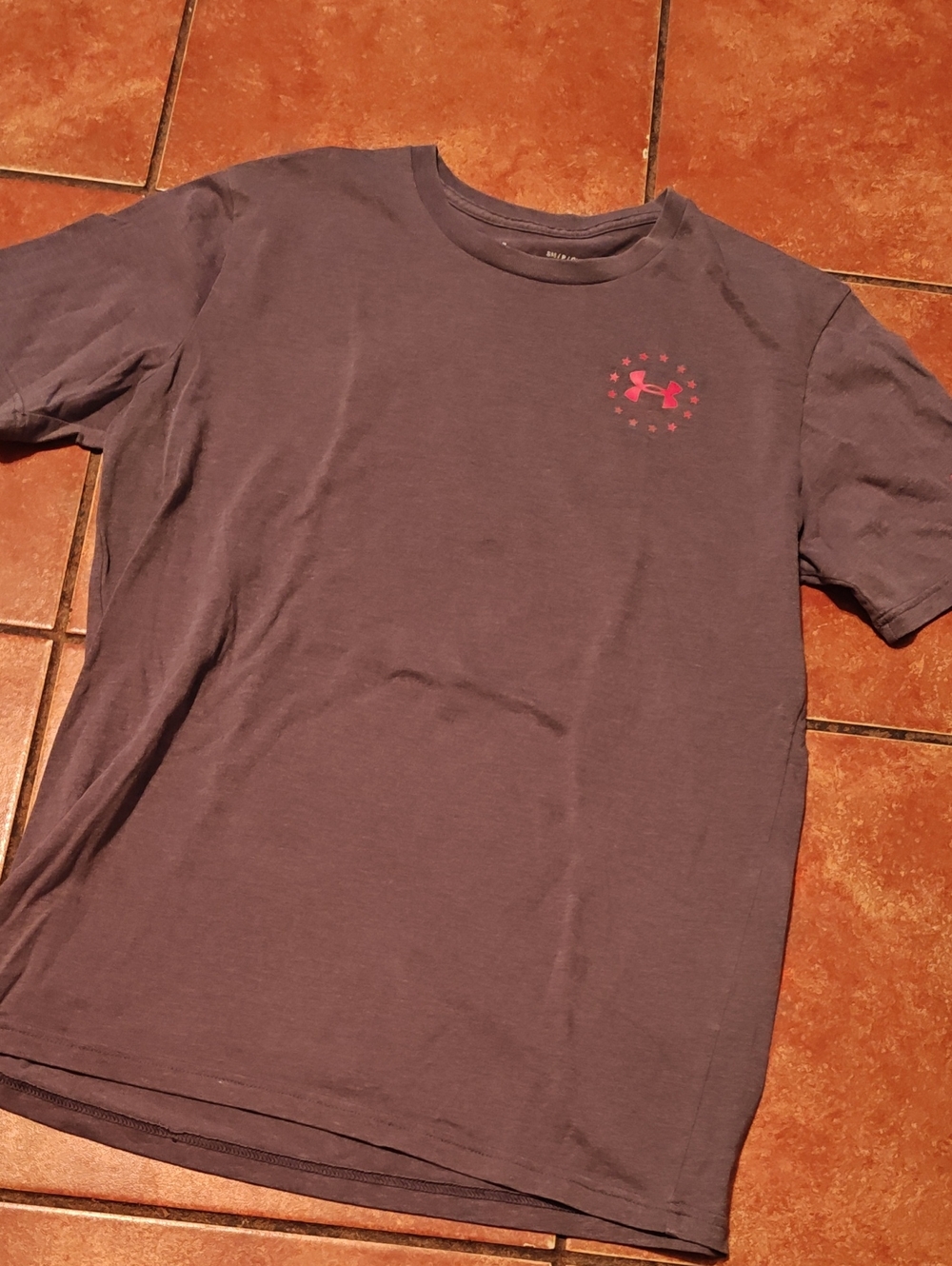 Under Armour  Short Sleeve Tee - Purple with Pink Logo